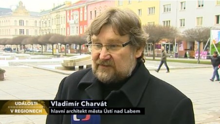 Vladimír Charvát - hlavní architekt města; zdroj: Reportáž České televize - Události v regionech - Ústí nad Labem má znovu hlavního architekta: Ústečtí radní tak vyhověli kritikům, kteří upozorňovali, že se město rozvíjí divoce a bez kontroly. Ti ale nejsou spokojeni ani teď.   http://www.ceskatelevize.cz/porady/10118379000-udalosti-v-regionech/213411000140218/video/ 