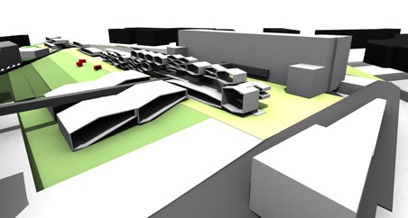 urbanisticko-architektonická studie studenta T. Bartka, FA STU Bratislava, 2006